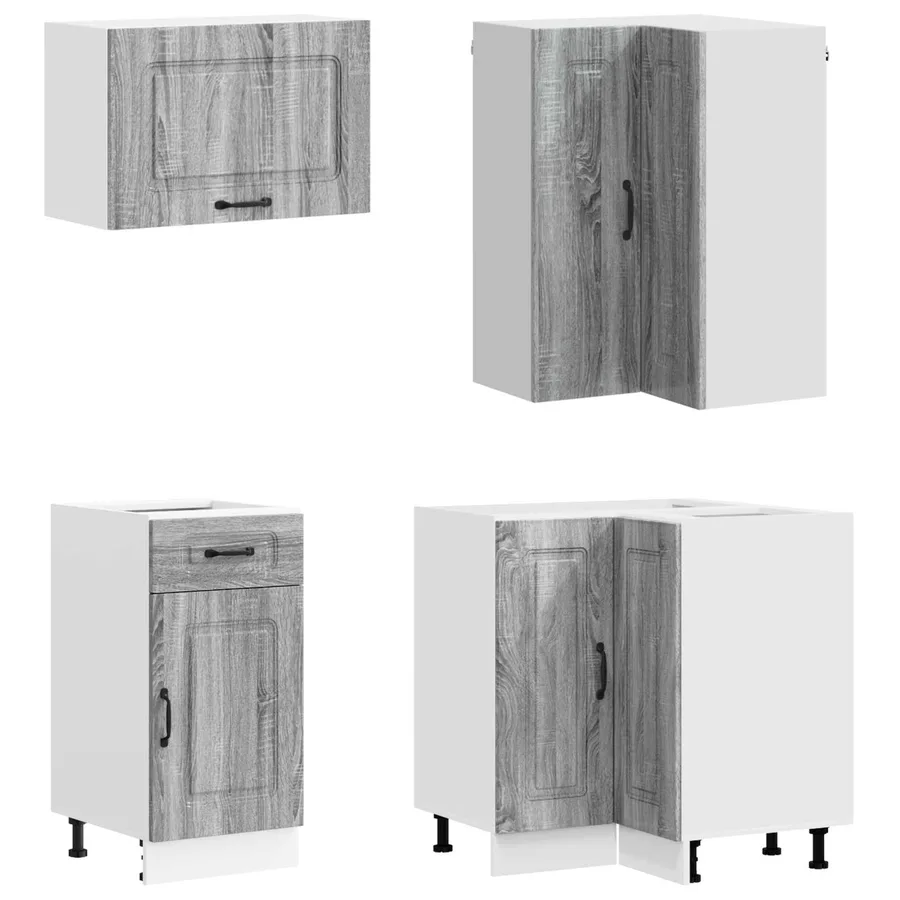 Unité de cuisine KALMAR 8 pcs Sonoma gris Bois d'ingénierie - 4
