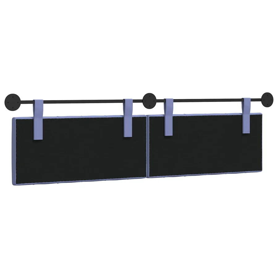 Tête de lit suspendue Bleu denim Tissu - 7