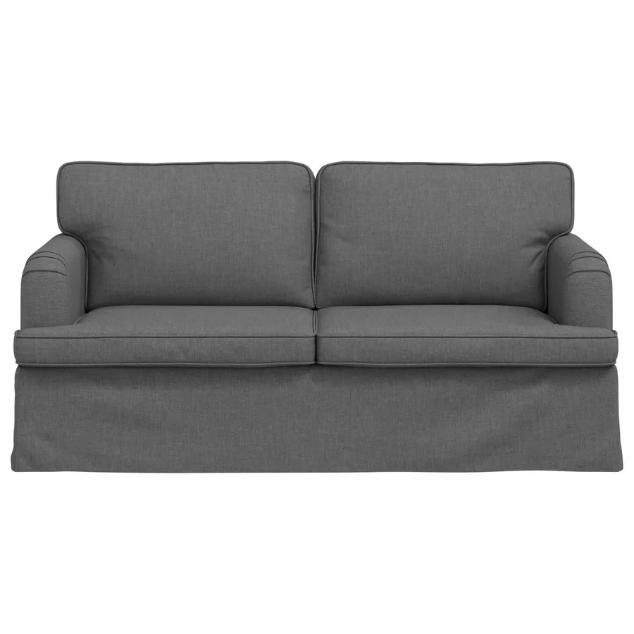 Canapé Gris foncé 162 x 80 x 85 cm tissu - 4