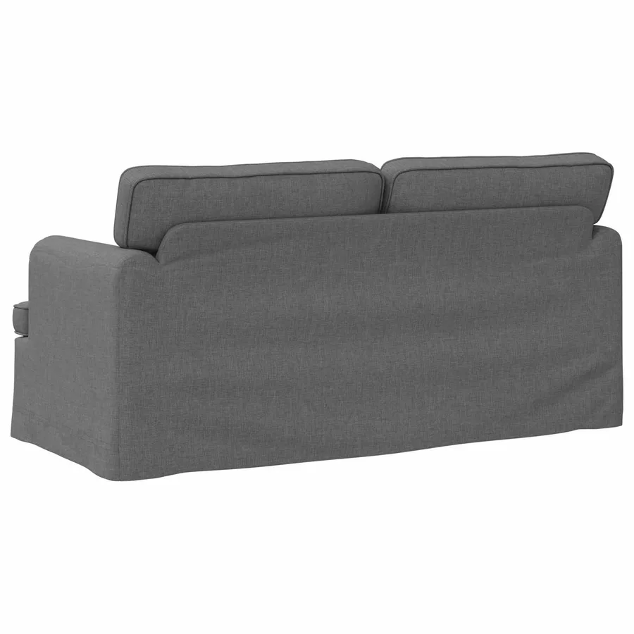 Canapé Gris foncé 162 x 80 x 85 cm tissu - 6