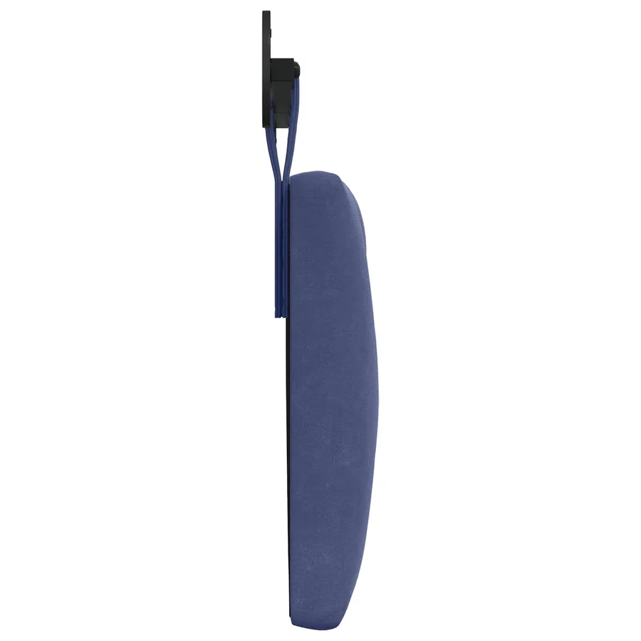 Tête de lit suspendue Avec lumière LED Bleu police Velours - 6