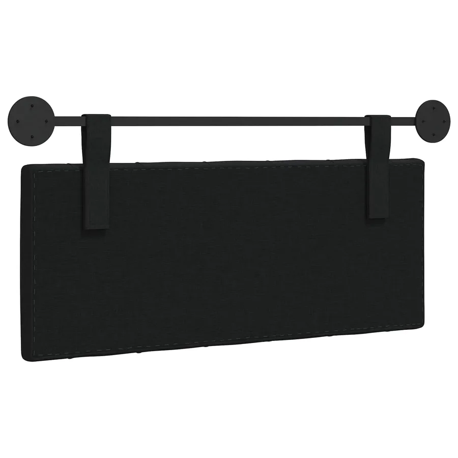 Tête de lit suspendue Noir Tissu - 7