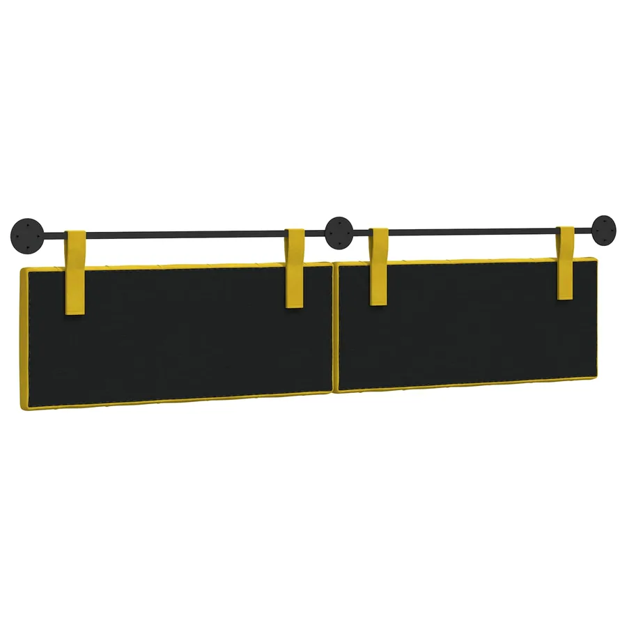 Tête de lit suspendue Avec lumière LED Jaune Velours - 7