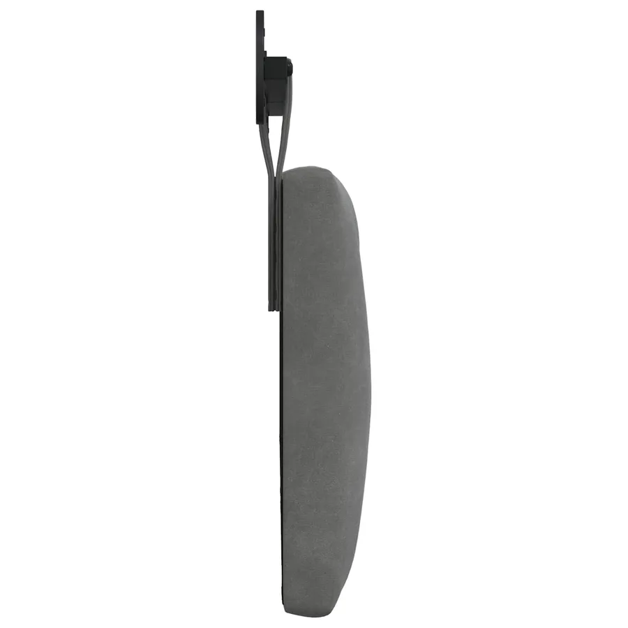 Tête de lit suspendue Avec lumière LED Gris foncé Velours - 6