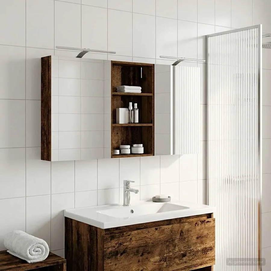 Ensemble de Meubles de Salle de Bain 3 pcs 140 x 14,5 x 70 cm - 4