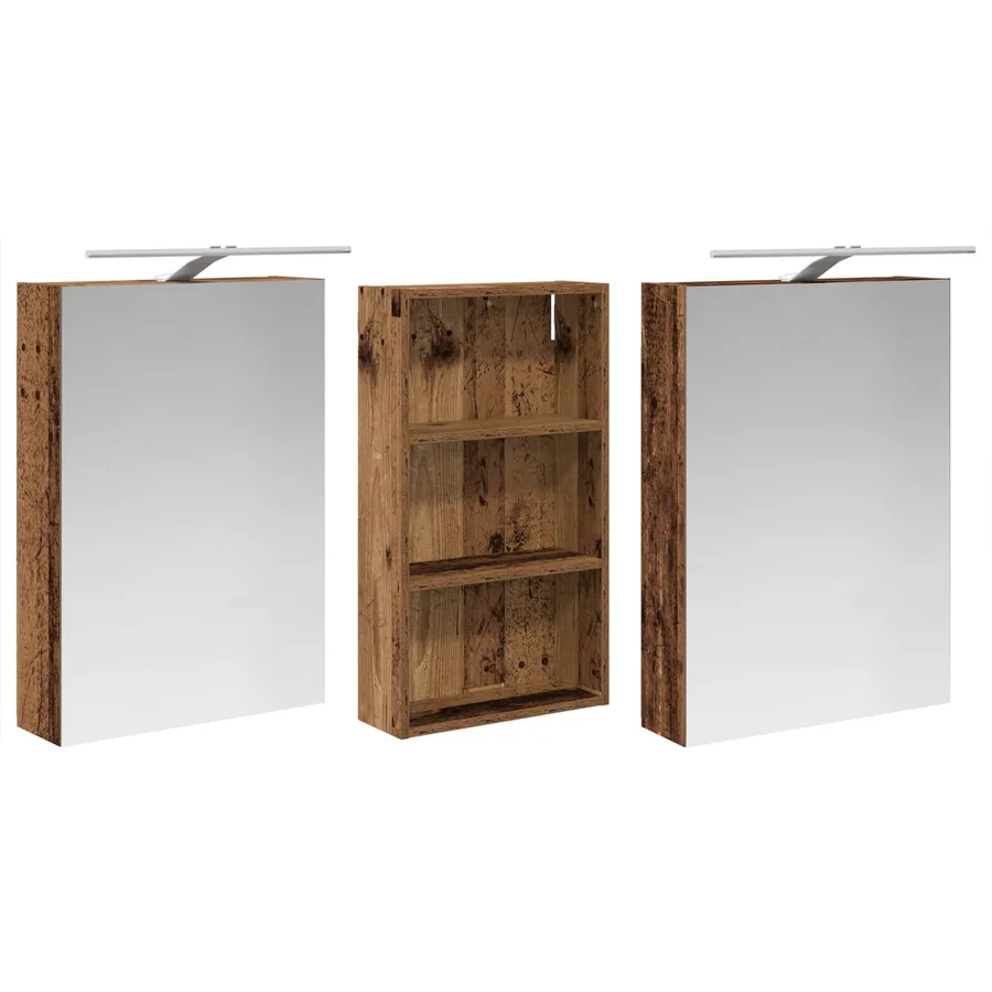 Ensemble de Meubles de Salle de Bain 3 pcs 140 x 14,5 x 70 cm - 5