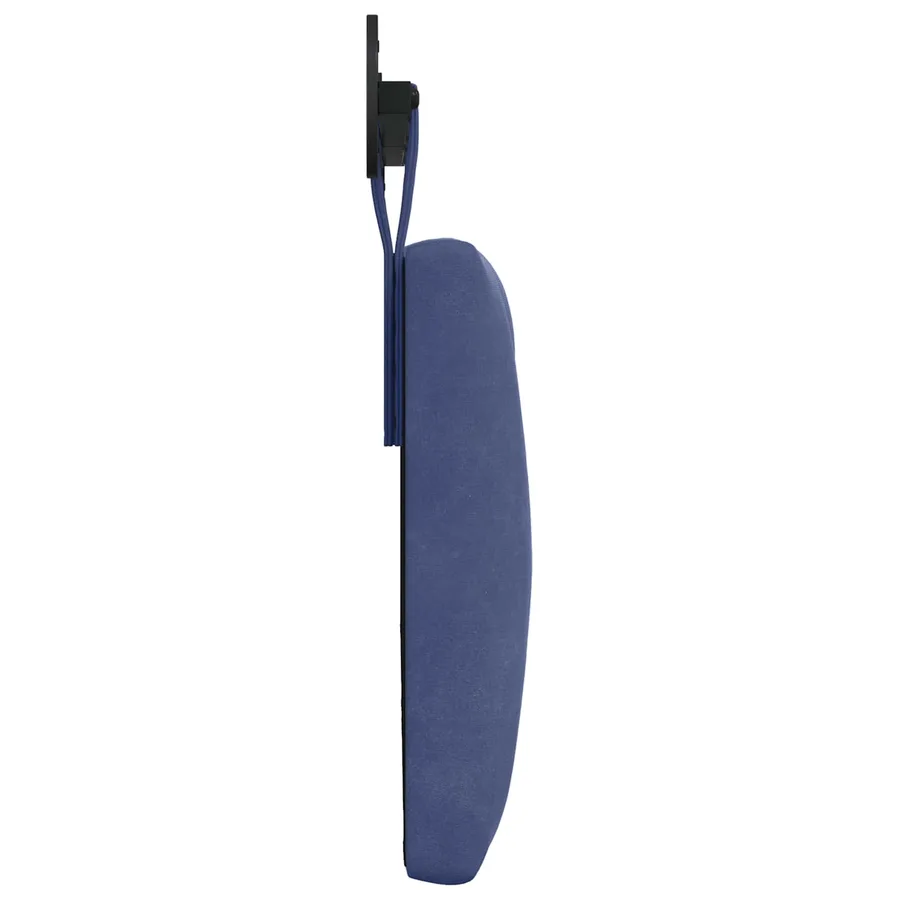 Tête de lit suspendue Avec lumière LED Bleu police Velours - 6