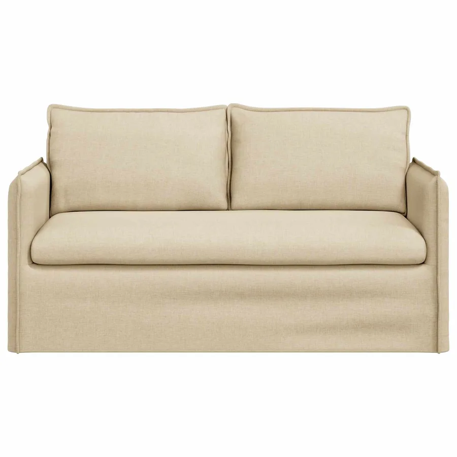 Canapé Crème 156 x 82 x 85 cm tissu - 4