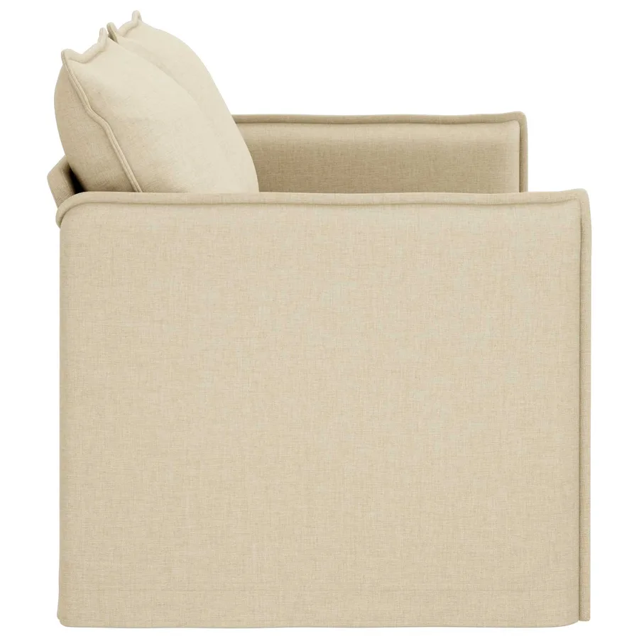 Canapé Crème 156 x 82 x 85 cm tissu - 5