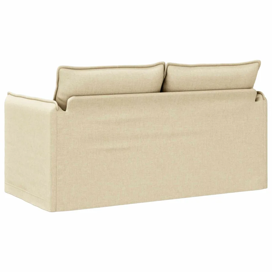 Canapé Crème 156 x 82 x 85 cm tissu - 6