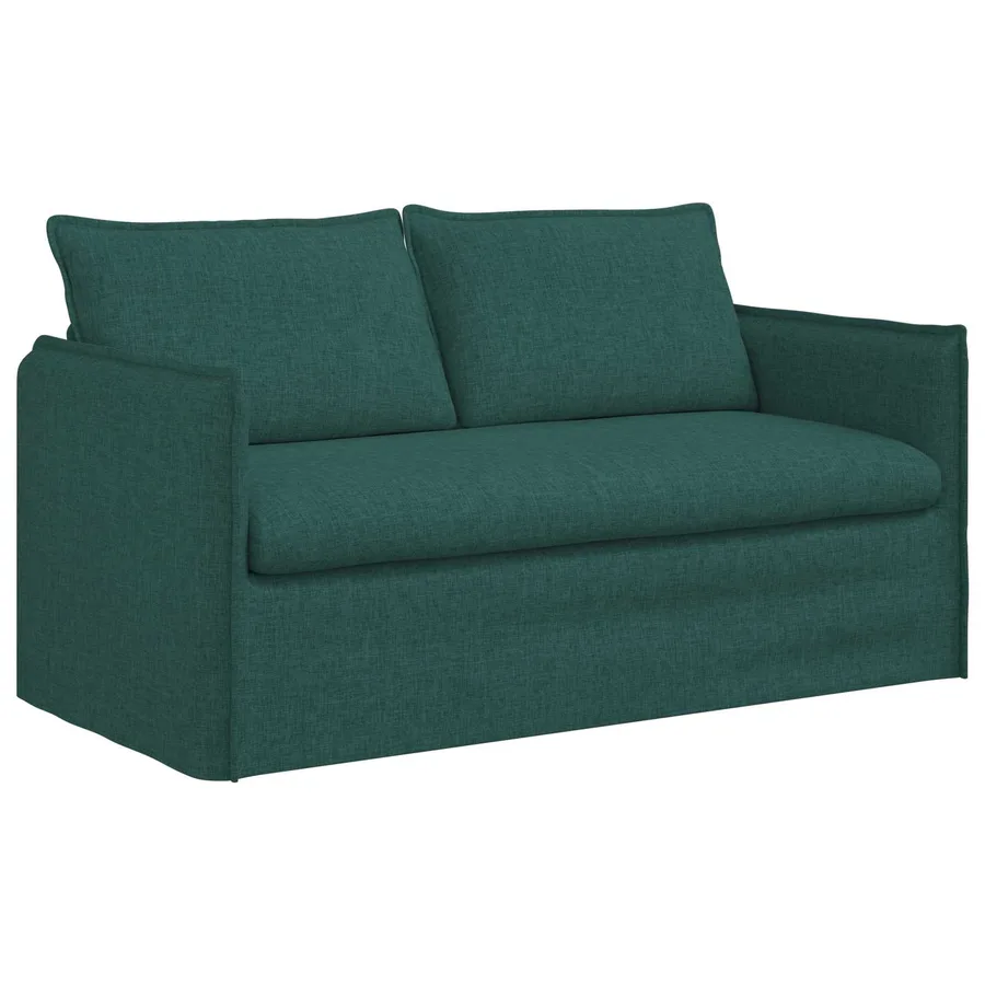 Canapé Vert foncé 156 x 82 x 85 cm tissu - 2