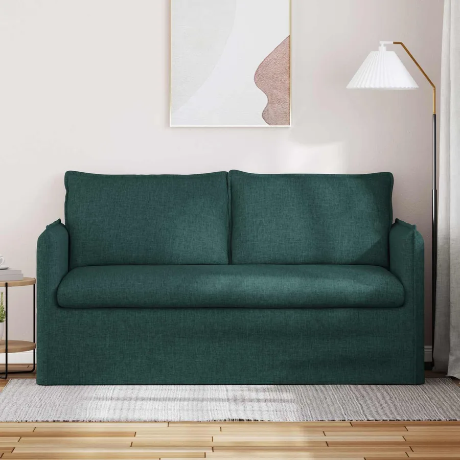 Canapé Vert foncé 156 x 82 x 85 cm tissu - 3