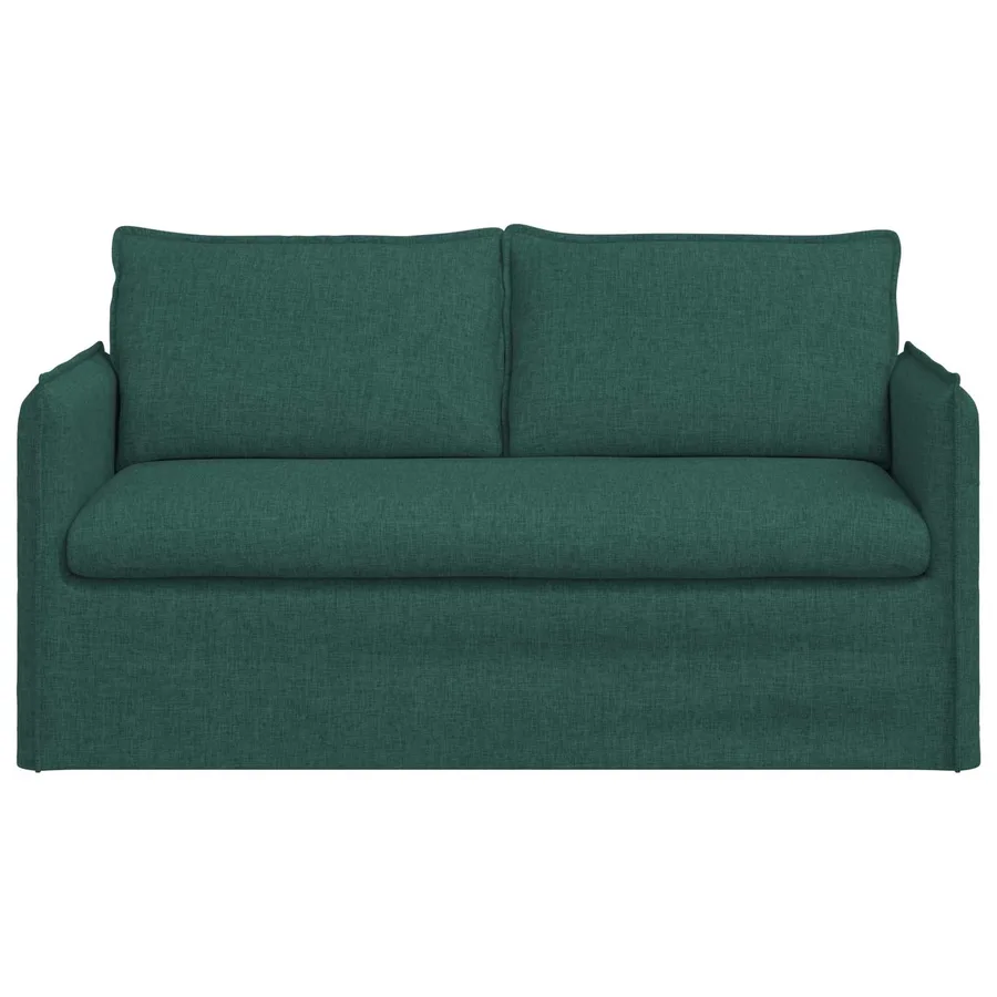Canapé Vert foncé 156 x 82 x 85 cm tissu - 4