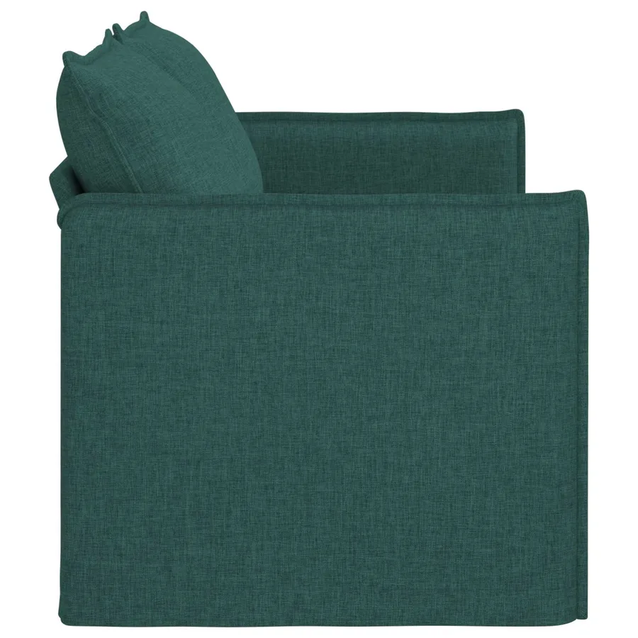 Canapé Vert foncé 156 x 82 x 85 cm tissu - 5