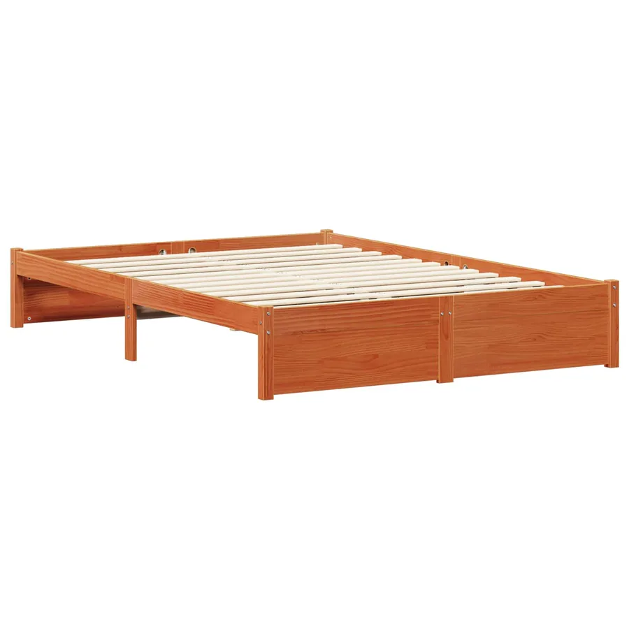 Cadre de lit Cire marron 150 x 200 cm Bois de Pin Massif - 3