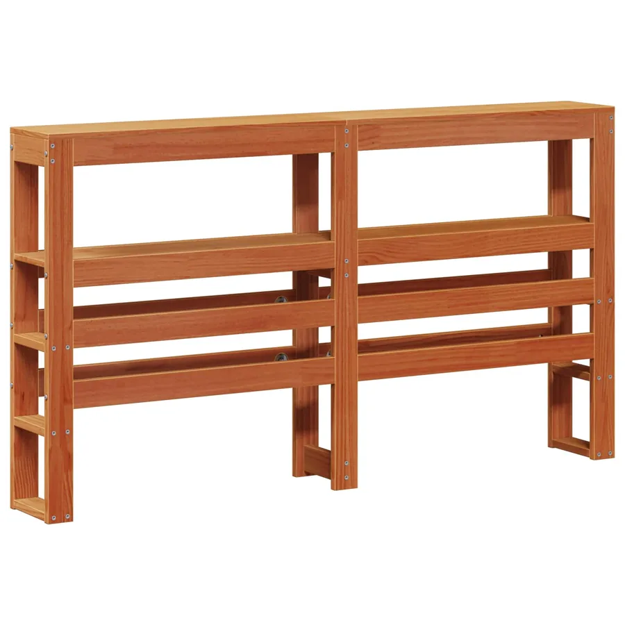 Cadre de lit Cire marron 150 x 200 cm Bois de Pin Massif - 4