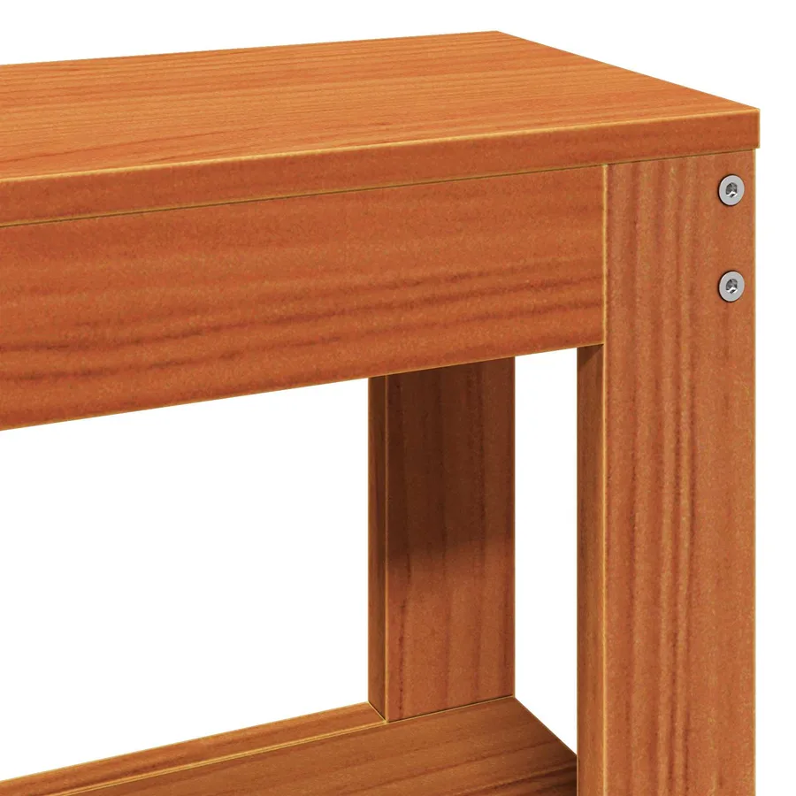 Cadre de lit Cire marron 150 x 200 cm Bois de Pin Massif - 9