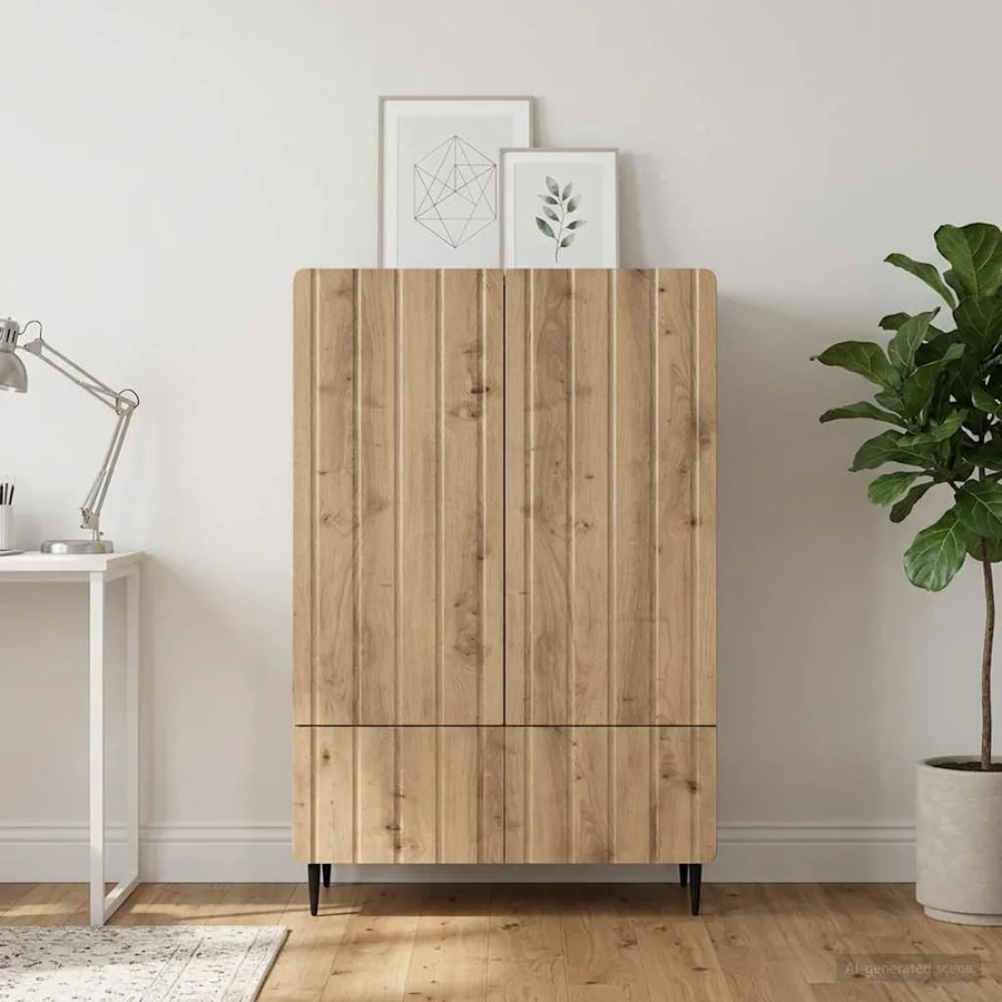 Buffet Chêne artisanal 66 x 34,5 x 97 cm Bois d'ingénierie