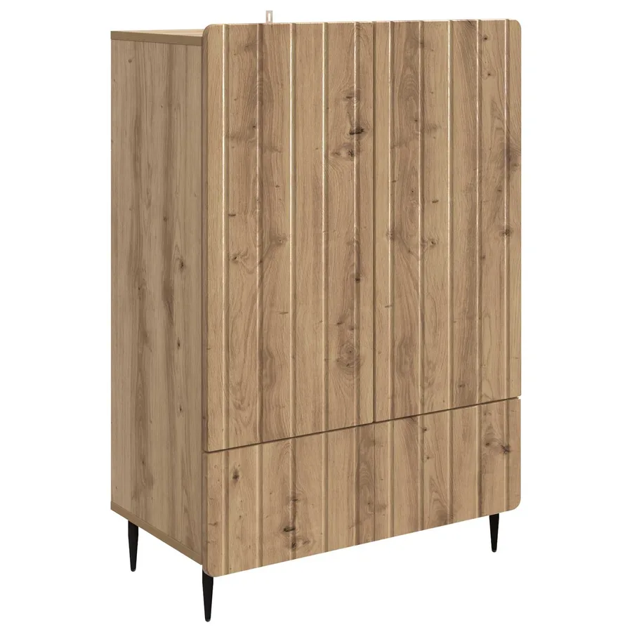 Buffet Chêne artisanal 66 x 34,5 x 97 cm Bois d'ingénierie - 2