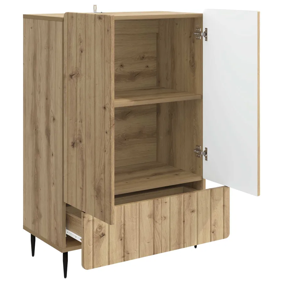 Buffet Chêne artisanal 66 x 34,5 x 97 cm Bois d'ingénierie - 4