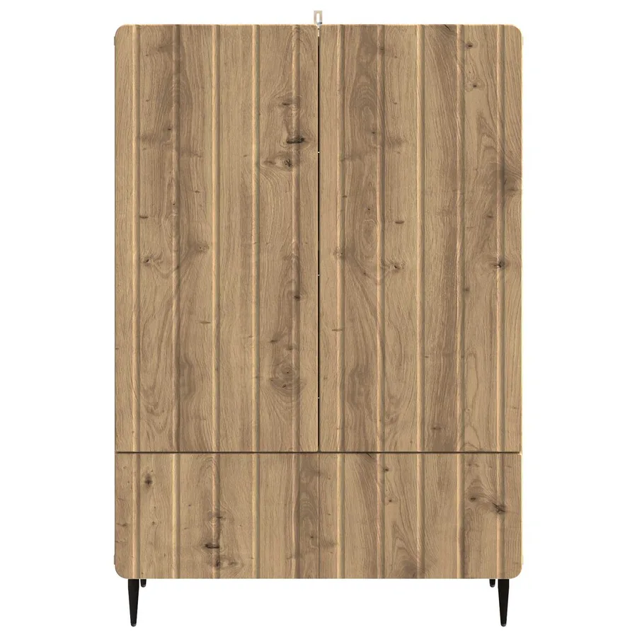 Buffet Chêne artisanal 66 x 34,5 x 97 cm Bois d'ingénierie - 5