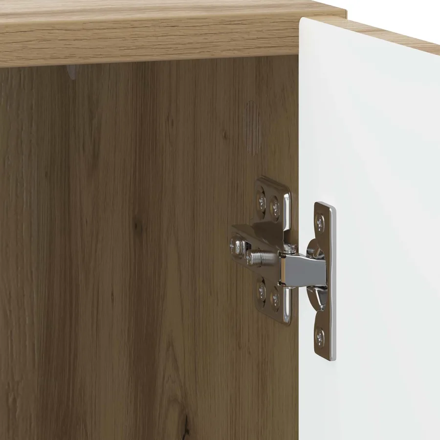 Cabinet de chevet 2 pc Chêne artisanal 43 x 34,5 x 50 cm - 11