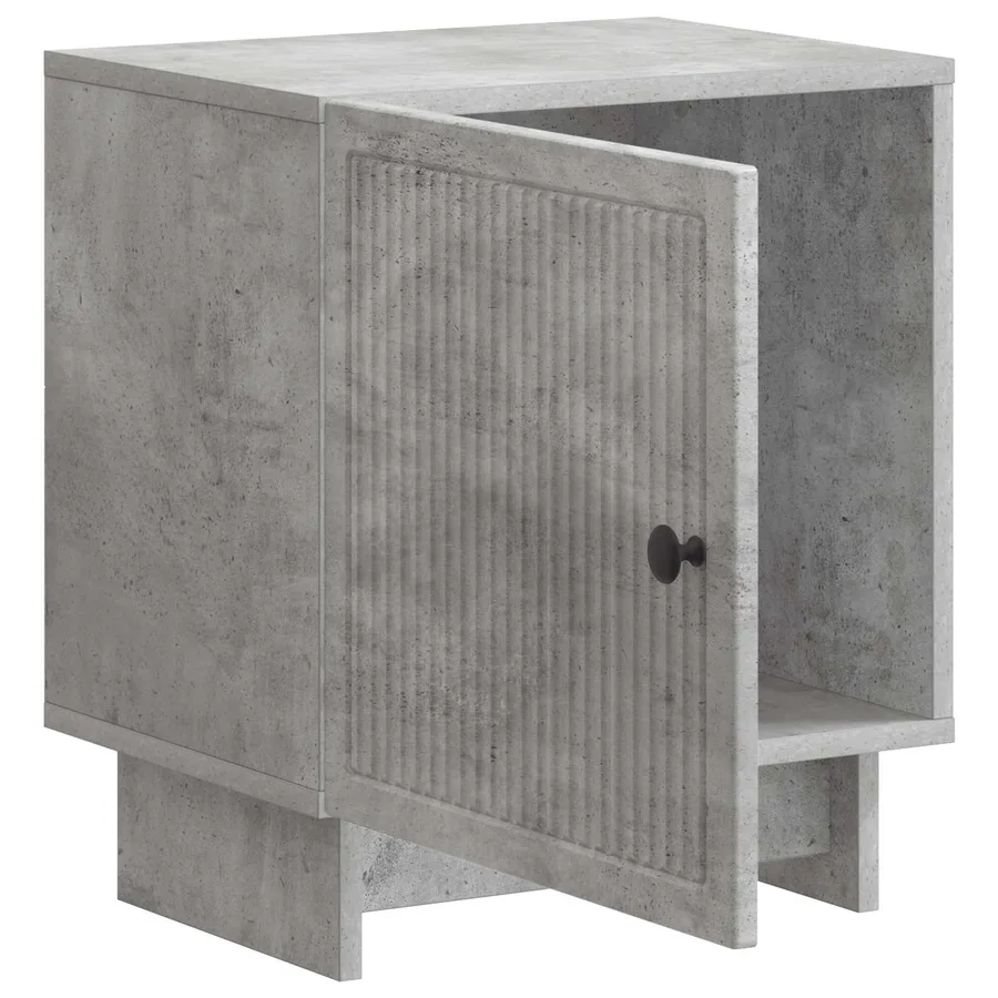 Cabinet de chevet 2 pcs Gris béton 43 x 34,5 x 50 cm - 6