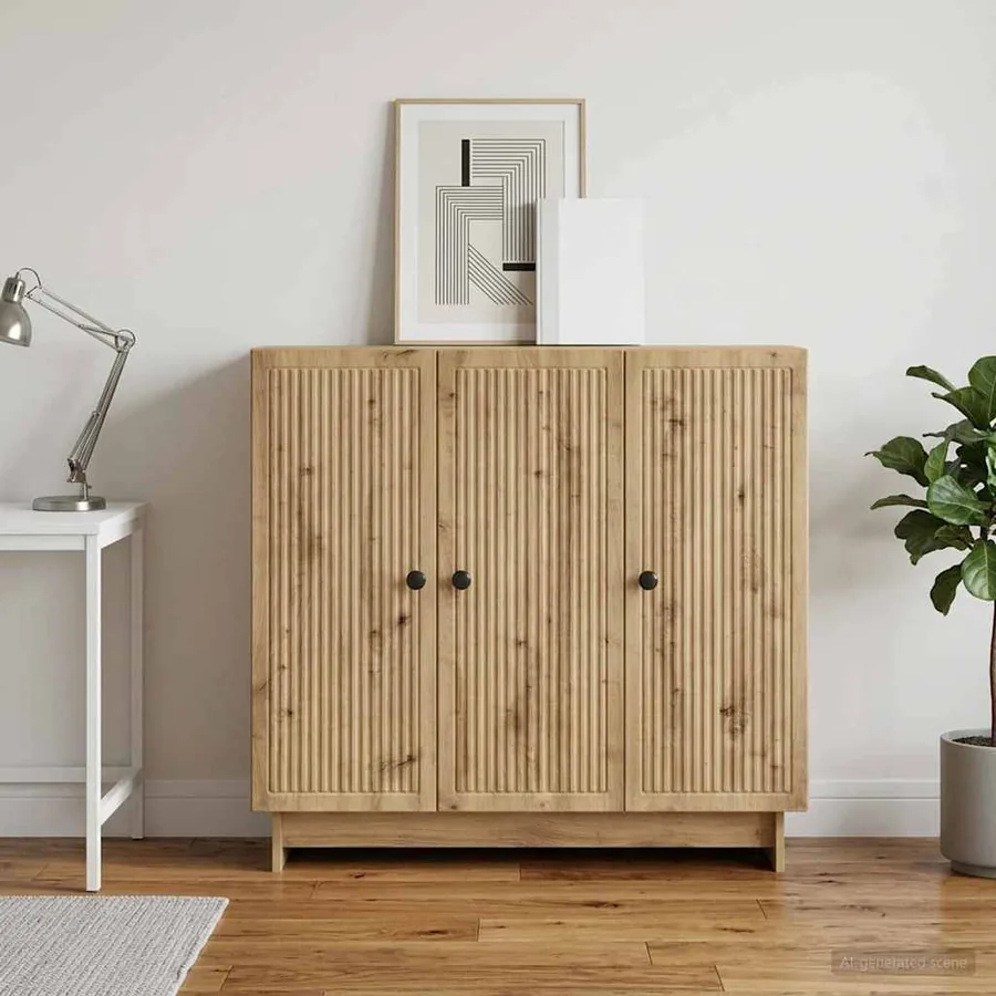 Buffet Chêne artisanal 89 x 34,5 x 80 cm Bois d'ingénierie