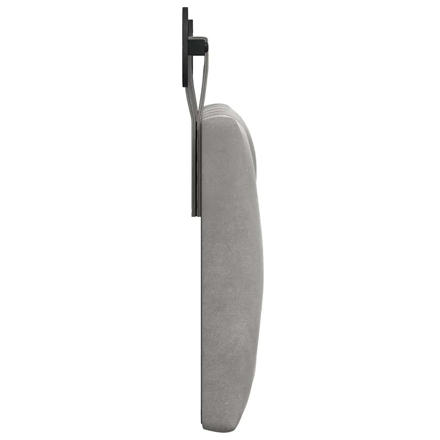 Tête de lit suspendue Avec lumière LED Gris clair Velours - 6