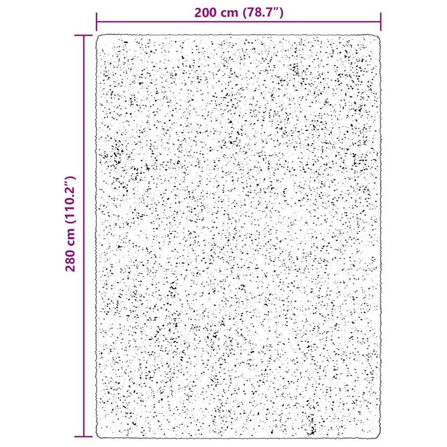 Tapis doux à poils moyens et lavable HUARTE Marron 200 x 280 cm - 10