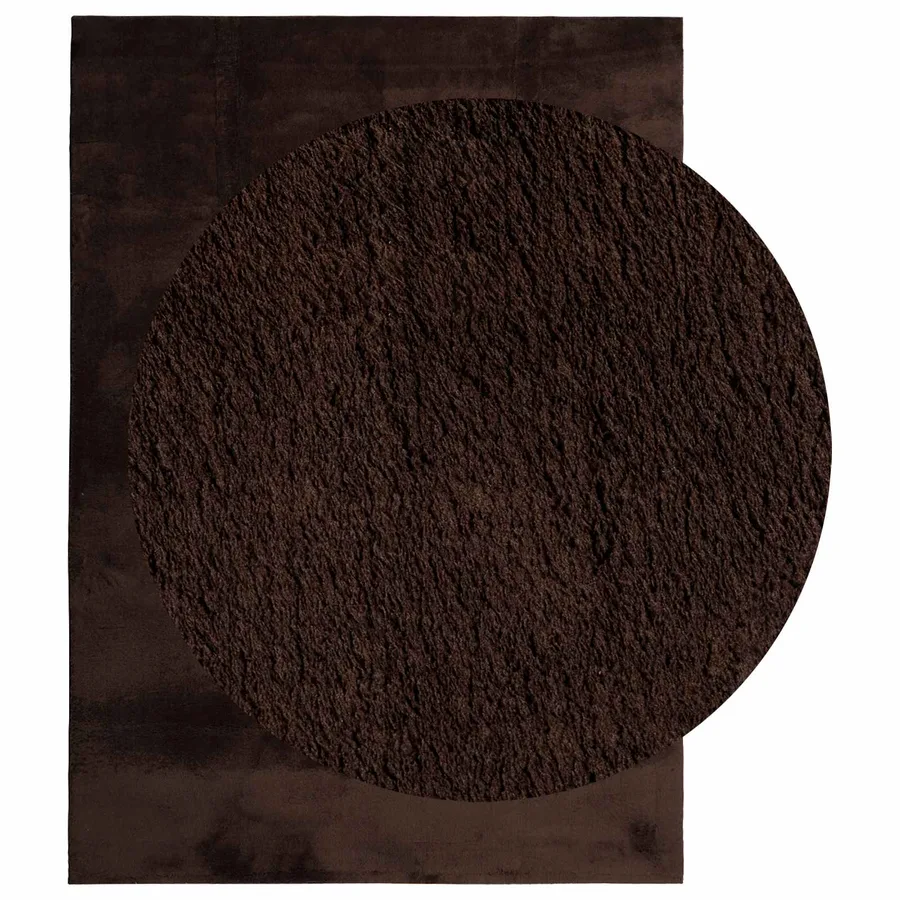 Tapis doux à poils moyens et lavable HUARTE Marron 200 x 280 cm - 3