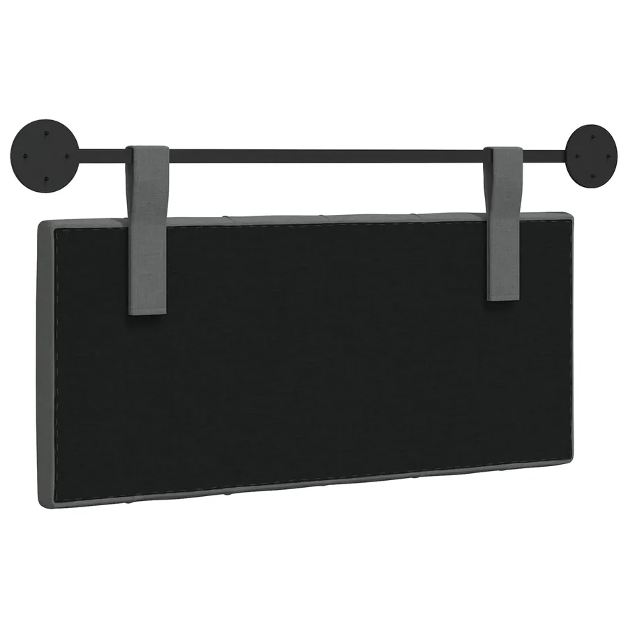 Tête de lit suspendue Gris foncé Tissu - 7