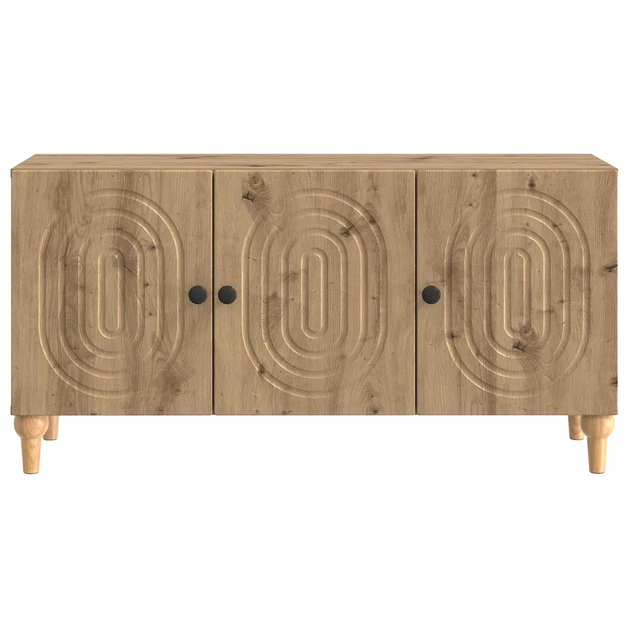 Meuble TV 99 x 34,5 x 50 cm Chêne artisanal Bois d'ingénierie - 6