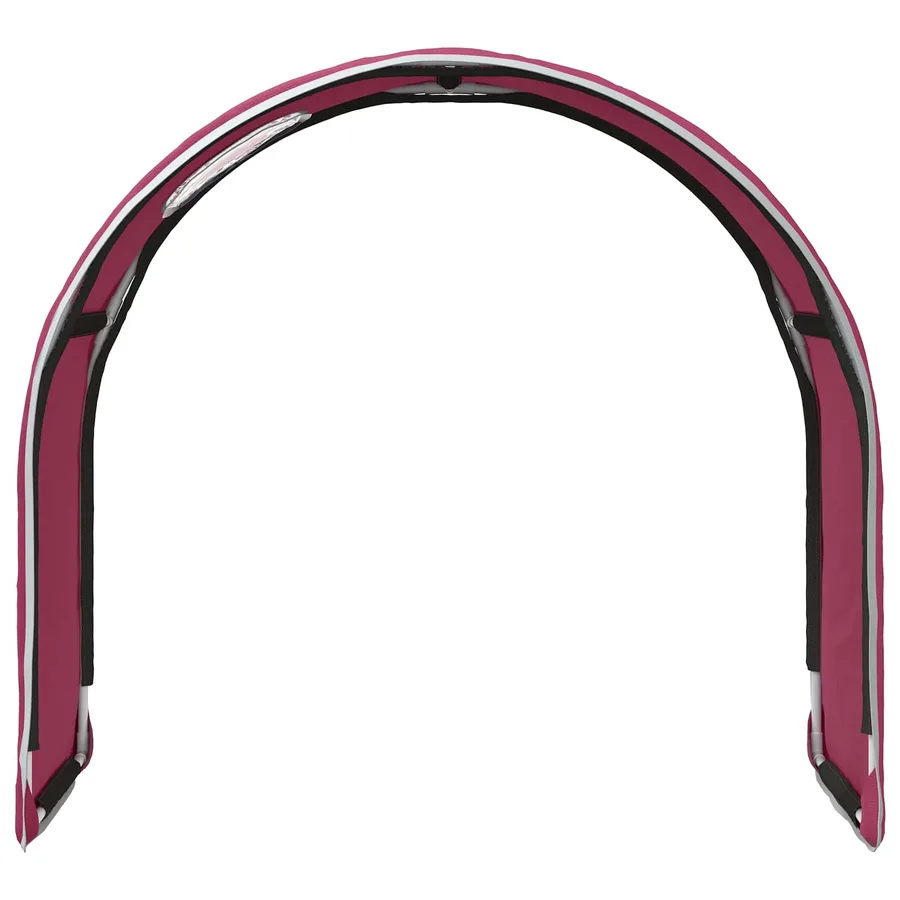 Tunnel de lit 2 pcs Rouge 211 x 52,5 x 2 cm Polyester - 6