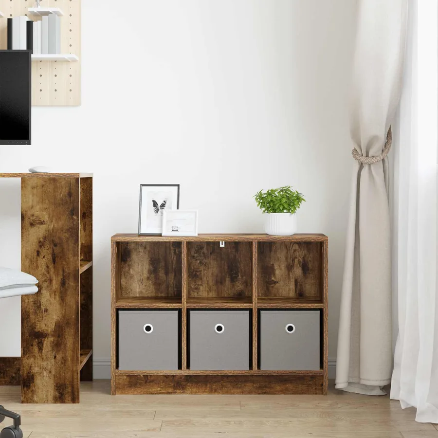 Buffet avec tiroir Chêne fumé 73,5 x 22,5 x 53,5 cm - 4