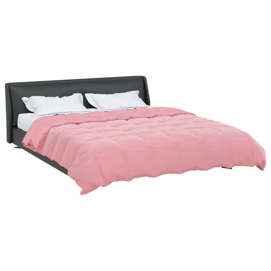 Duvet complet toute l'année Rose 220 x 260 cm Microfibre - 3