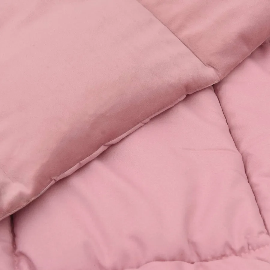 Duvet complet toute l'année Rose 220 x 260 cm Microfibre - 5