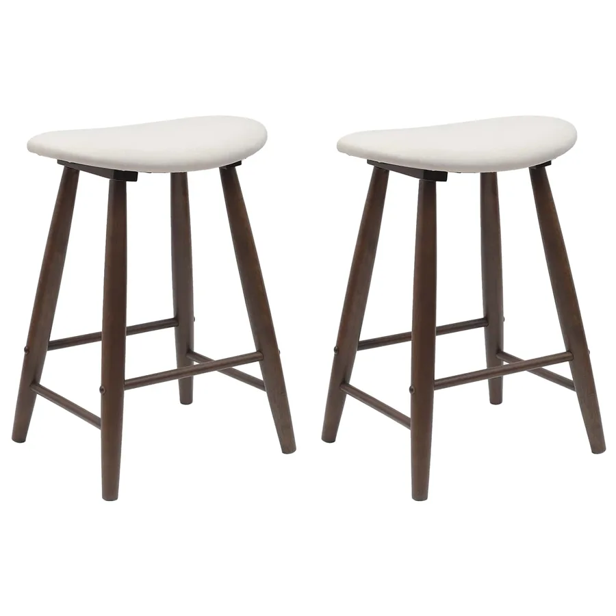 Chaises de salle à manger 2 pcs Marron Clair 46 x 37 x 63 cm - 2