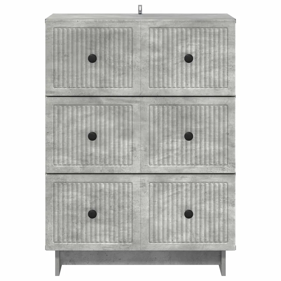 Armoire à tiroirs Gris béton 66 x 34,5 x 90 cm - 6