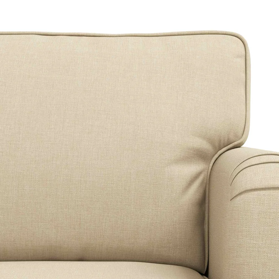 Ensemble de Canapés 2 pcs Crème 144 x 80 x 85 cm tissu - 6