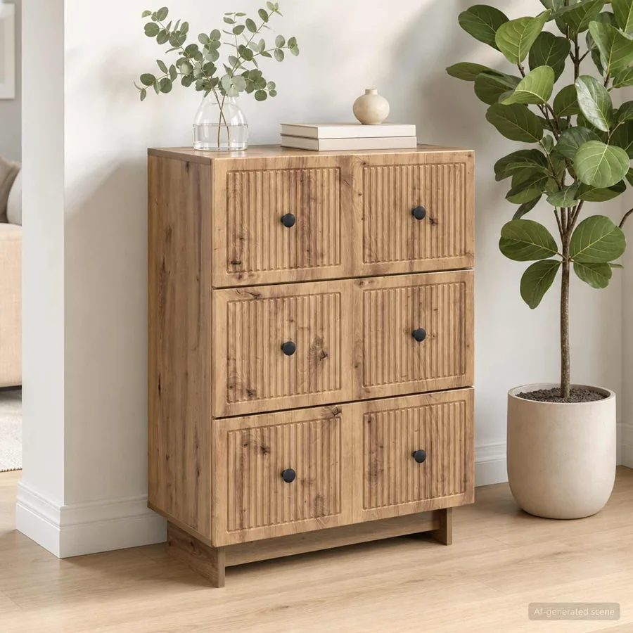 Armoire à tiroirs 66 x 34,5 x 90 cm Bois d'ingénierie