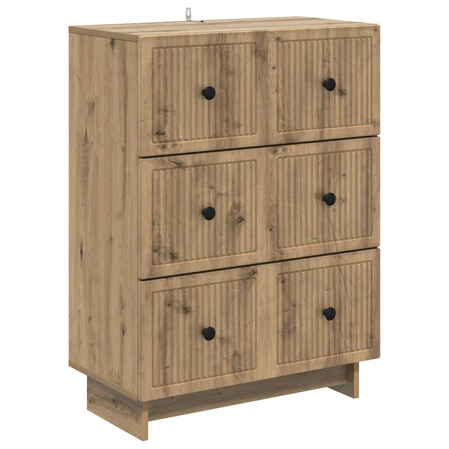 Armoire à tiroirs 66 x 34,5 x 90 cm Bois d'ingénierie - 2