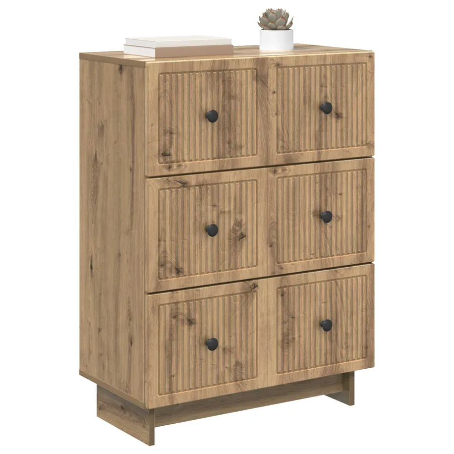 Armoire à tiroirs 66 x 34,5 x 90 cm Bois d'ingénierie - 3