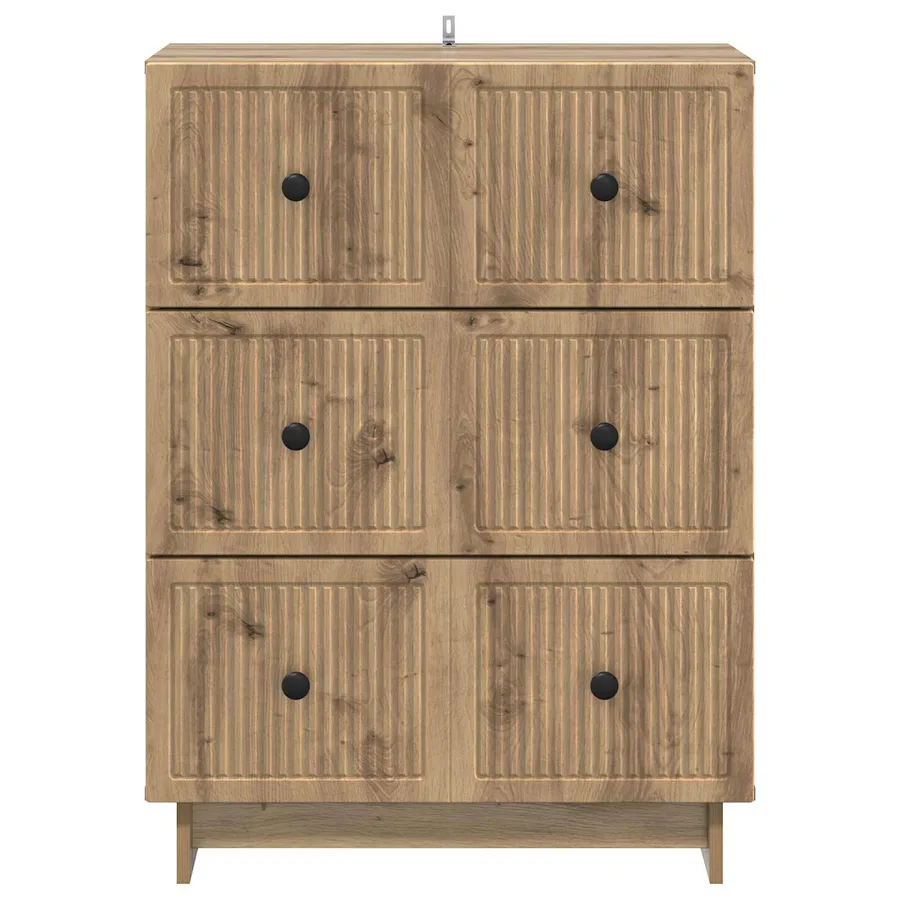 Armoire à tiroirs 66 x 34,5 x 90 cm Bois d'ingénierie - 6