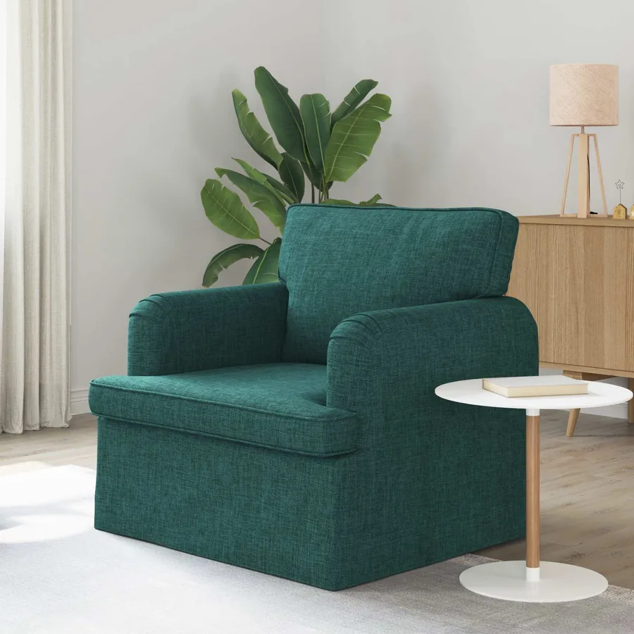 Canapé Vert foncé 84 x 80 x 85 cm tissu