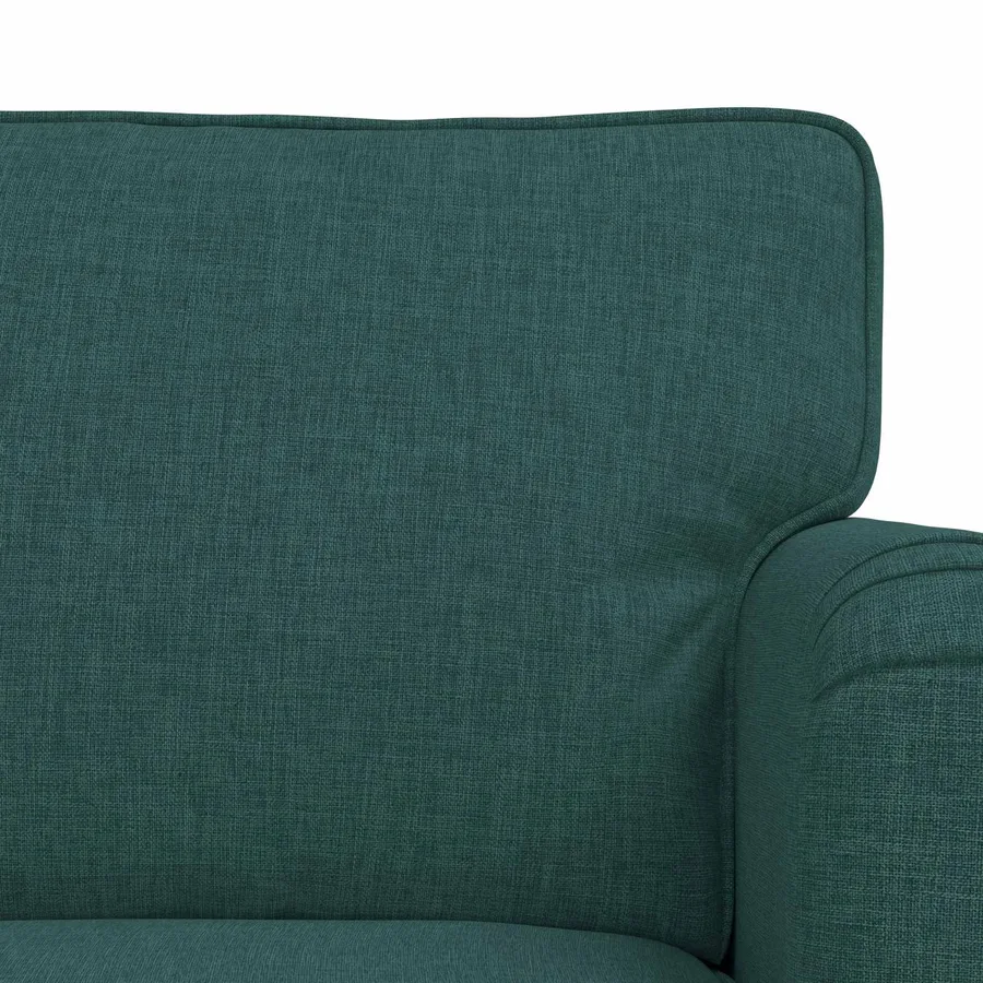Ensemble de Canapés 2 pcs Vert foncé 162 x 80 x 85 cm tissu - 6