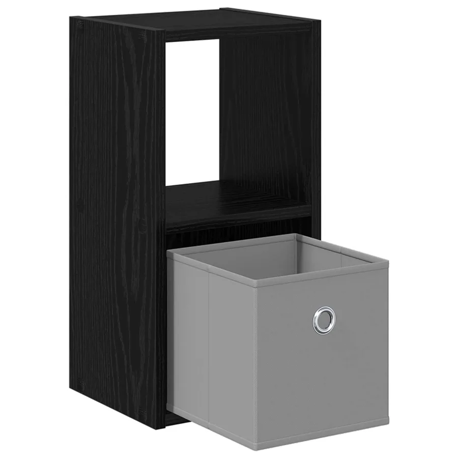 Table de chevet 2 pcs Chêne noir 25,5 x 22 x 49,5 cm - 5