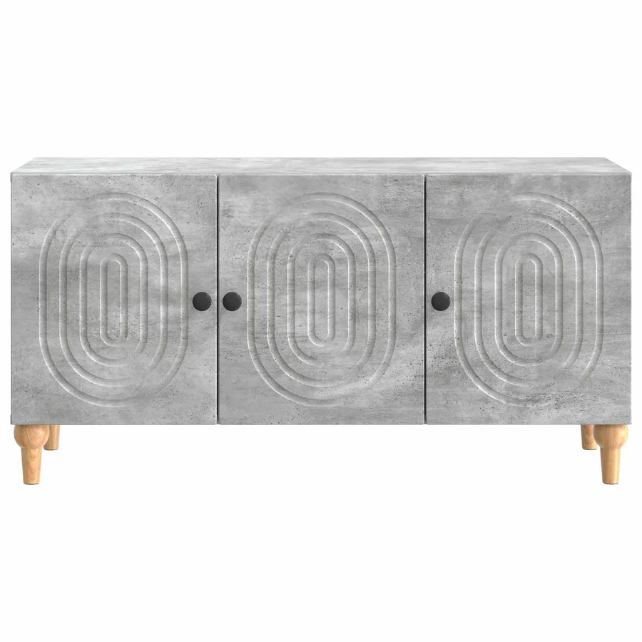 Meuble TV Gris béton 99 x 34,5 x 50 cm Bois d'ingénierie - 6