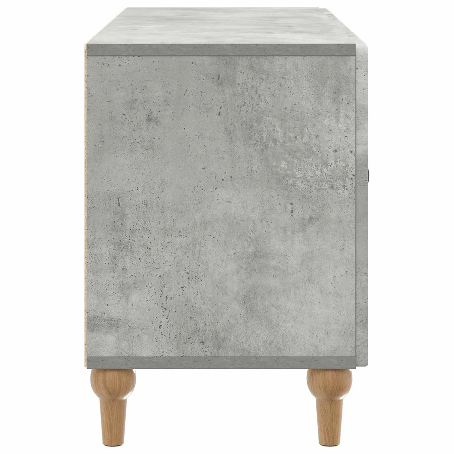 Meuble TV Gris béton 99 x 34,5 x 50 cm Bois d'ingénierie - 7