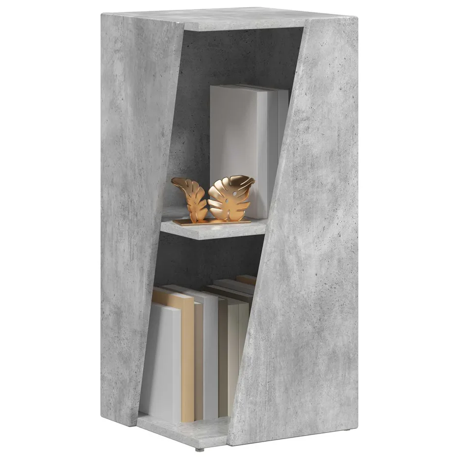 Étagère latérale Gris béton 33 x 32 x 70,5 cm Bois d'ingénierie - 3